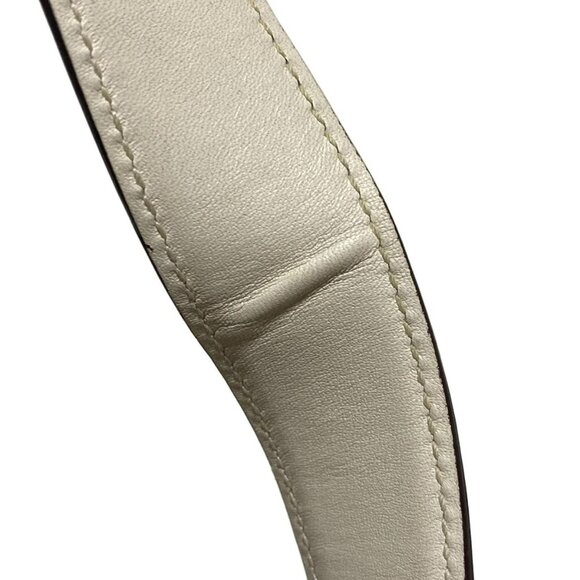 Auth COACH Signature Soft Duffle 3574 Khaki White Jacquard Leather Shoulder Bag - Picture 6 of 8